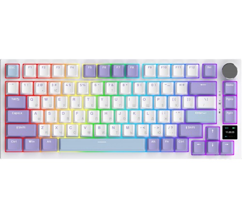 Клавіатура бездротова Ajazz AK820 Pro Gift Switch Purple (AK820PRO-G-PWB)