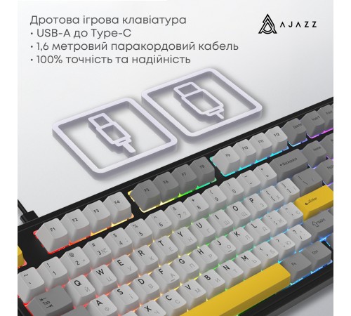 Клавіатура AjazzAK980 Magnetic Switch Black USB-C (AK980-MAX-M-BGY)