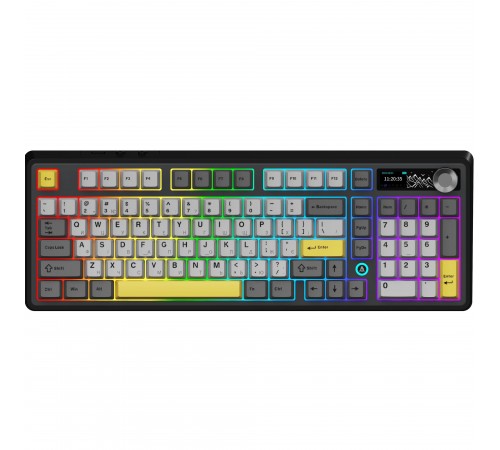 Клавіатура бездротова Ajazz AK980 V2 Maillard Switch Black (AK980-V2-M-BGY)