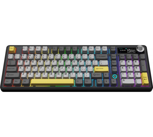 Клавіатура бездротова Ajazz AK980 V2 Maillard Switch Black (AK980-V2-M-BGY)