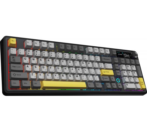 Клавіатура бездротова Ajazz AK980 V2 Maillard Switch Black (AK980-V2-M-BGY)