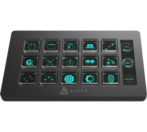 Контролер для стримінгу Ajazz AKP153E USB Black (AKP153E-B)
