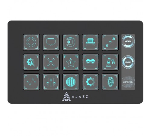 Контролер для стримінгу Ajazz AKP153E USB Black (AKP153E-B)