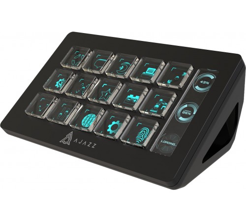 Контролер для стримінгу Ajazz AKP153E USB Black (AKP153E-B)