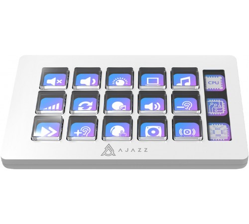 Контролер для стримінгу Ajazz AKP153E USB White (AKP153E-W)
