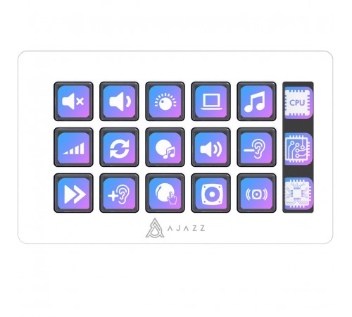 Контролер для стримінгу Ajazz AKP153E USB White (AKP153E-W)