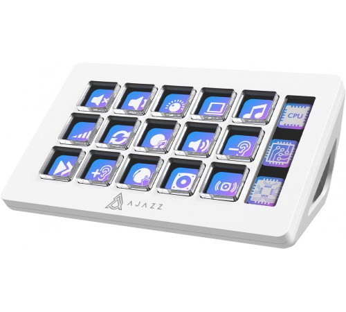 Контролер для стримінгу Ajazz AKP153E USB White (AKP153E-W)
