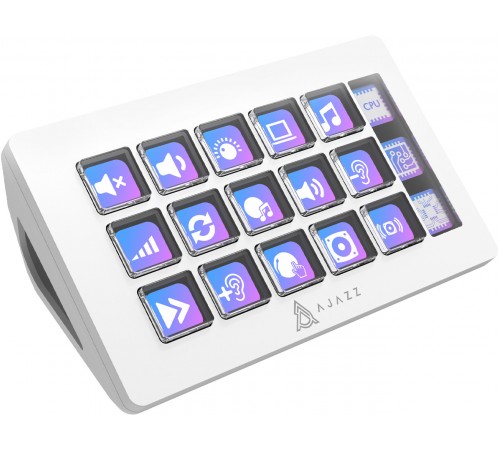 Контролер для стримінгу Ajazz AKP153E USB White (AKP153E-W)