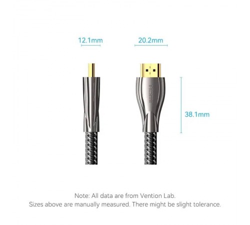 Кабель Vention HDMI - HDMI V 2.0 (M/M), 2 м, Black (ALMBH)