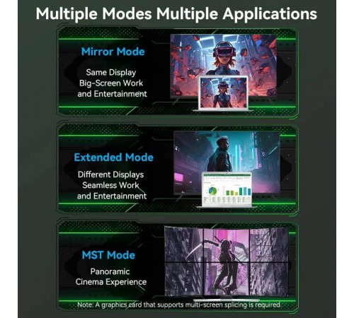 Кабель Vention HDMI - HDMI V 2.1 (M/M), 2 м, Green (ALOGH)