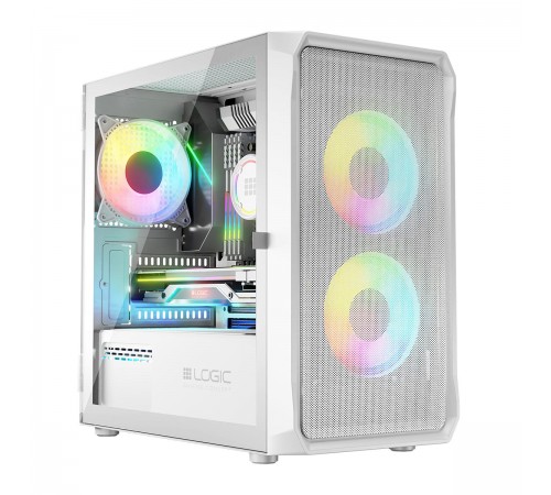 Корпус LogicConcept Portos ARGB Mini White без БЖ (AM-PORTOS-20-0000000-0002)