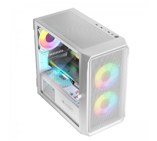 Корпус LogicConcept Portos ARGB Mini White без БЖ (AM-PORTOS-20-0000000-0002)