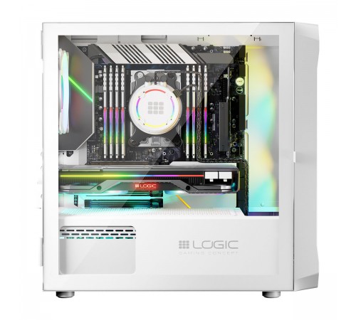 Корпус LogicConcept Portos ARGB Mini White без БЖ (AM-PORTOS-20-0000000-0002)