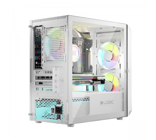 Корпус LogicConcept Portos ARGB Mini White без БЖ (AM-PORTOS-20-0000000-0002)
