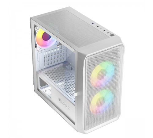 Корпус LogicConcept Portos ARGB Mini White без БЖ (AM-PORTOS-20-0000000-0002)