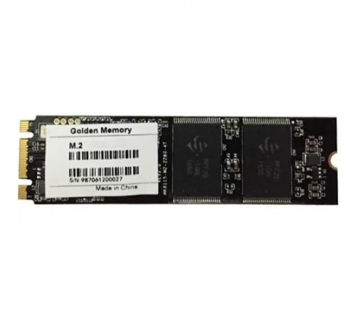 Накопичувач SSD 256GB Golden Memory M.2 2280 SATA III 3D NAND TLC (AM256CGB)