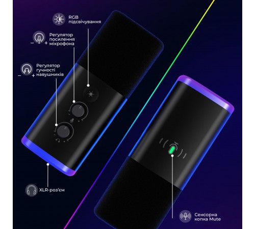 Мікрофон Fifine AM8T Black