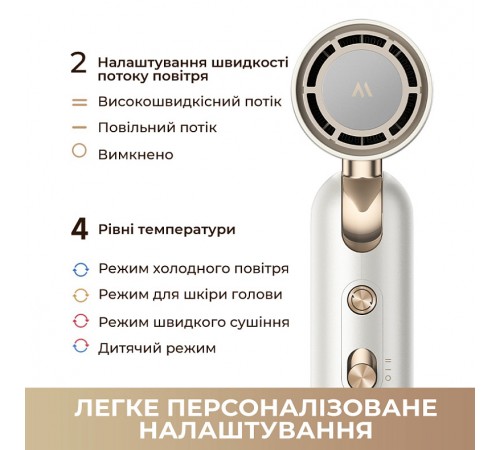 Фен Mova Flip10 White (AMFL10-WH)