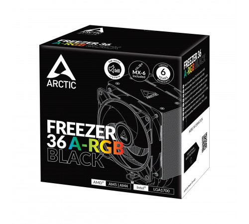 Кулер процесорний Arctic Freezer 36 A-RGB Black SI (AOCPU00013A)