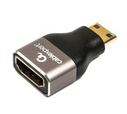Адаптер Cablexpert HDMI - miniHDMI V 2.1 (F/M), Black (AP-HDMI8K-FC)