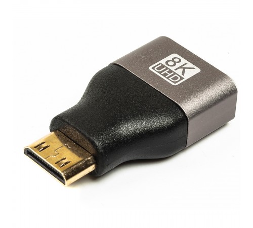 Адаптер Cablexpert HDMI - miniHDMI V 2.1 (F/M), Black (AP-HDMI8K-FC)