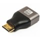 Адаптер Cablexpert HDMI - miniHDMI V 2.1 (F/M), Black (AP-HDMI8K-FC)