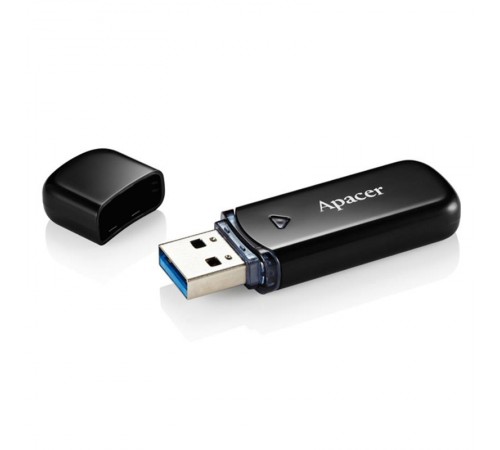 Флеш-накопичувач USB3.0 128GB Apacer AH355 Black (AP128GAH355B-1)