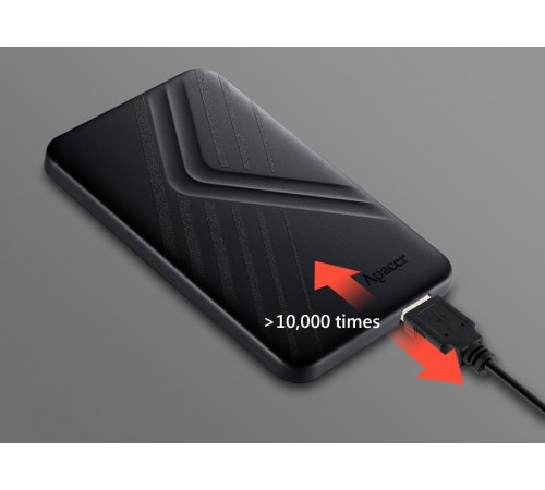 Зовнішній жорсткий диск 2.5" USB 1.0TB Apacer AC236 Black (AP1TBAC236B-1)
