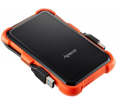 Зовнішній жорсткий диск 2.5" USB 1.0TB Apacer AC630 Black/Orange (AP1TBAC630T-1)