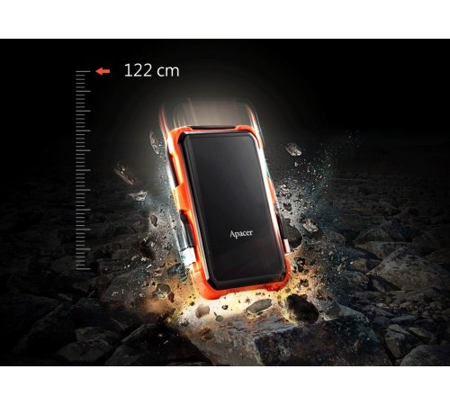 Зовнішній жорсткий диск 2.5" USB 1.0TB Apacer AC630 Black/Orange (AP1TBAC630T-1)