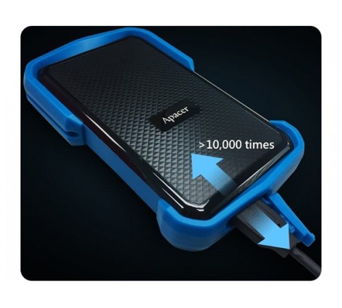 Зовнішній жорсткий диск 2.5" USB 1.0TB Apacer Apacer AC631 Black/Blue (AP1TBAC631U-1)