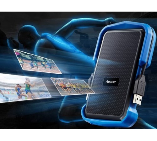 Зовнішній жорсткий диск 2.5" USB 1.0TB Apacer Apacer AC631 Black/Blue (AP1TBAC631U-1)