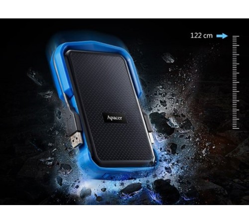 Зовнішній жорсткий диск 2.5" USB 1.0TB Apacer Apacer AC631 Black/Blue (AP1TBAC631U-1)