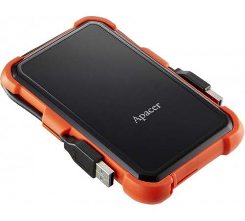 Зовнішній жорсткий диск 2.5" USB 2.0TB Apacer AC630 Black/Orange (AP2TBAC630T-1)