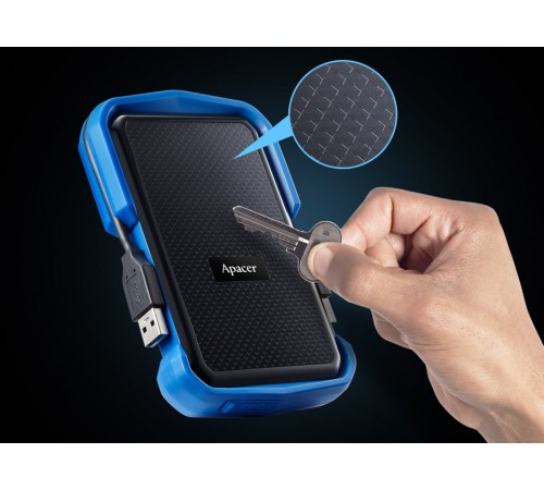 Зовнішній жорсткий диск 2.5" USB 2.0TB Apacer AC631 Black/Blue (AP2TBAC631U-1)