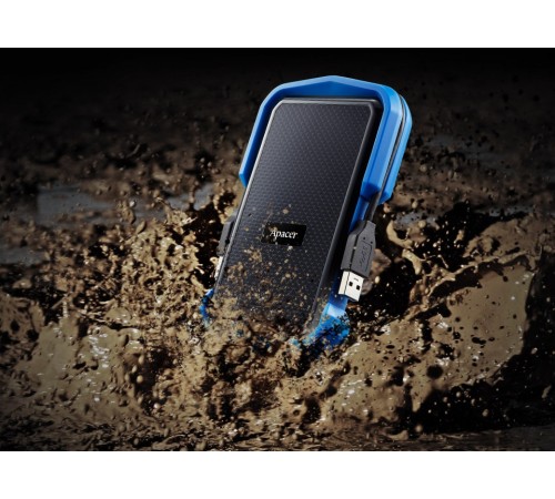 Зовнішній жорсткий диск 2.5" USB 2.0TB Apacer AC631 Black/Blue (AP2TBAC631U-1)