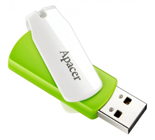 Флеш-накопичувач USB 32GB Apacer AH335 White/Green (AP32GAH335G-1)