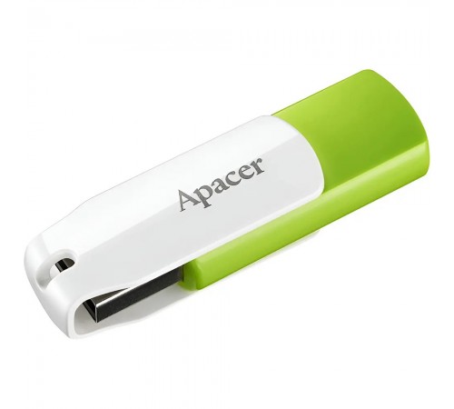 Флеш-накопичувач USB 32GB Apacer AH335 White/Green (AP32GAH335G-1)