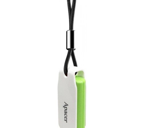 Флеш-накопичувач USB 32GB Apacer AH335 White/Green (AP32GAH335G-1)