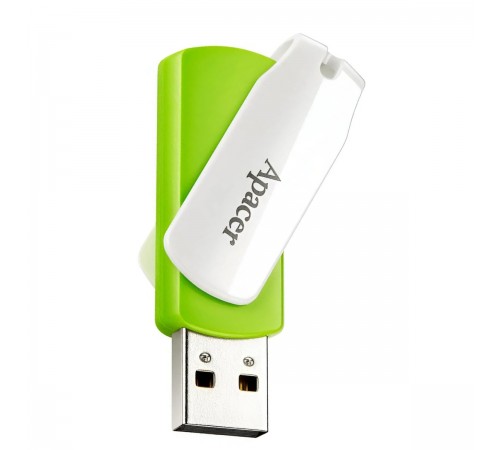 Флеш-накопичувач USB 32GB Apacer AH335 White/Green (AP32GAH335G-1)