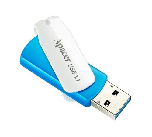 Флеш-накопичувач USB3.1 32GB Apacer AH357 Blue/White (AP32GAH357U-1)