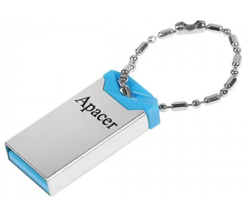 Флеш-накопичувач USB 64GB Apacer AH111 Silver/Blue (AP64GAH111U-1)
