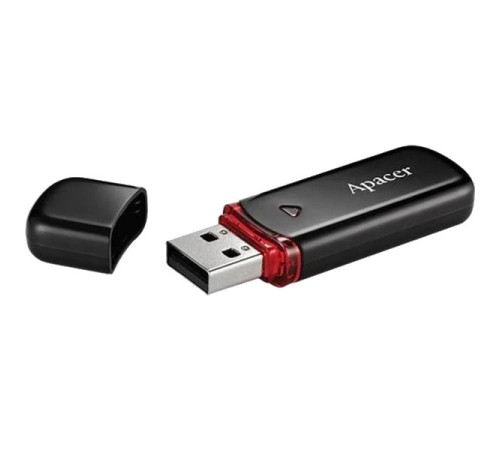 Флеш-накопичувач USB 64GB Apacer AH333 Black (AP64GAH333B-1)