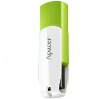 Флеш-накопичувач USB 64GB Apacer AH335 White/Green (AP64GAH335G-1)