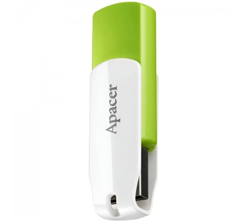 Флеш-накопичувач USB 64GB Apacer AH335 White/Green (AP64GAH335G-1)