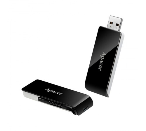 Флеш-накопичувач USB3.2 64GB Apacer AH350 Black (AP64GAH350B-1)
