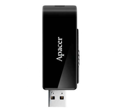 Флеш-накопичувач USB3.2 64GB Apacer AH350 Black (AP64GAH350B-1)