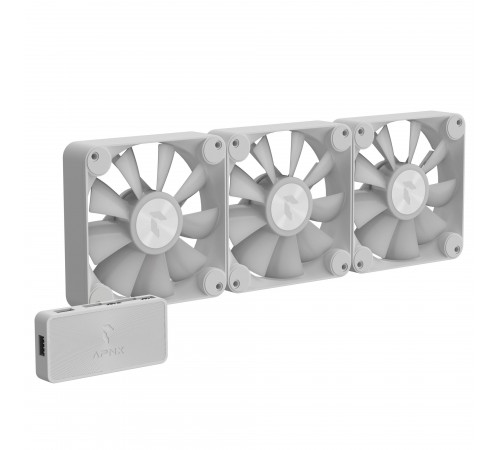 Вентилятор APNX FP1-120 ARGB White - 3 Pack (APF3-PF11257.21)