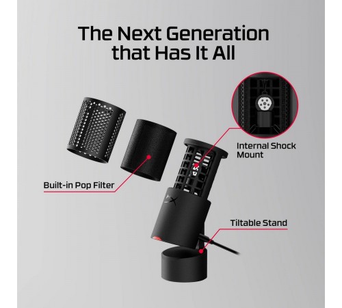 Мікрофон HyperX SoloCast 2 Black (AR0A0AA)