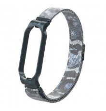 Ремінець Armorstandart Milanese Magnetic Band для Xiaomi Mi Band 5/Mi Band 6 Khaki White (ARM56857)